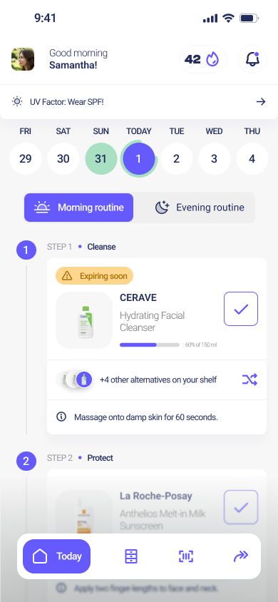Scangloo routine screen