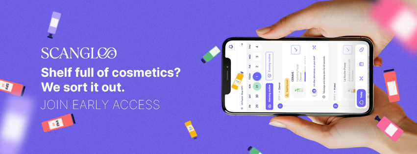 An AI skincare app on a phone
